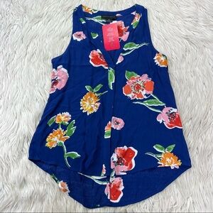 NWT Sanctuary Floral Button Front Blouse / Tank